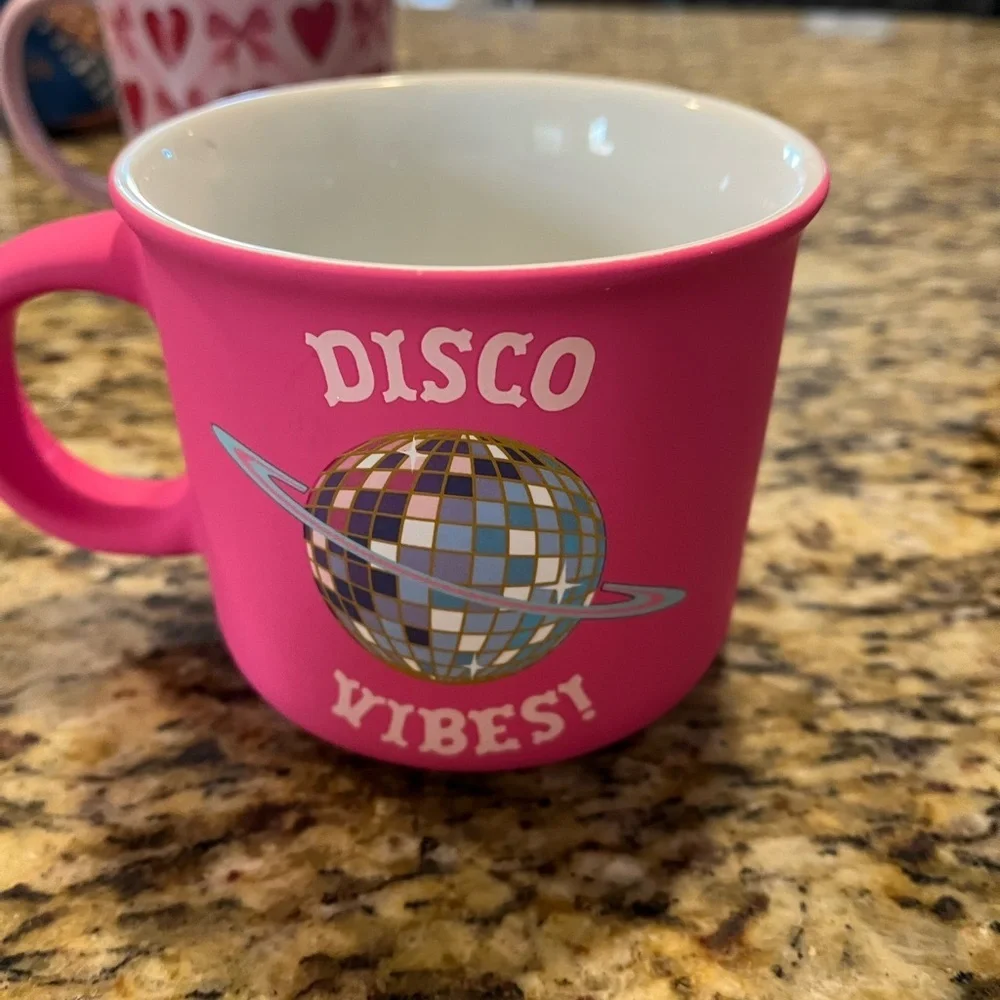 Disco Vibes Pink Coffee Mug - Picture 2 of 4